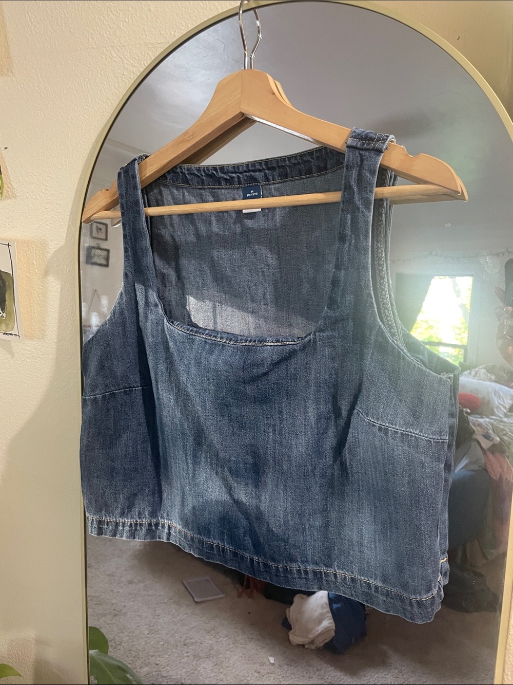 Denim Crop Tank